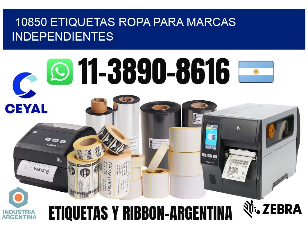 10850 Etiquetas ropa para marcas independientes