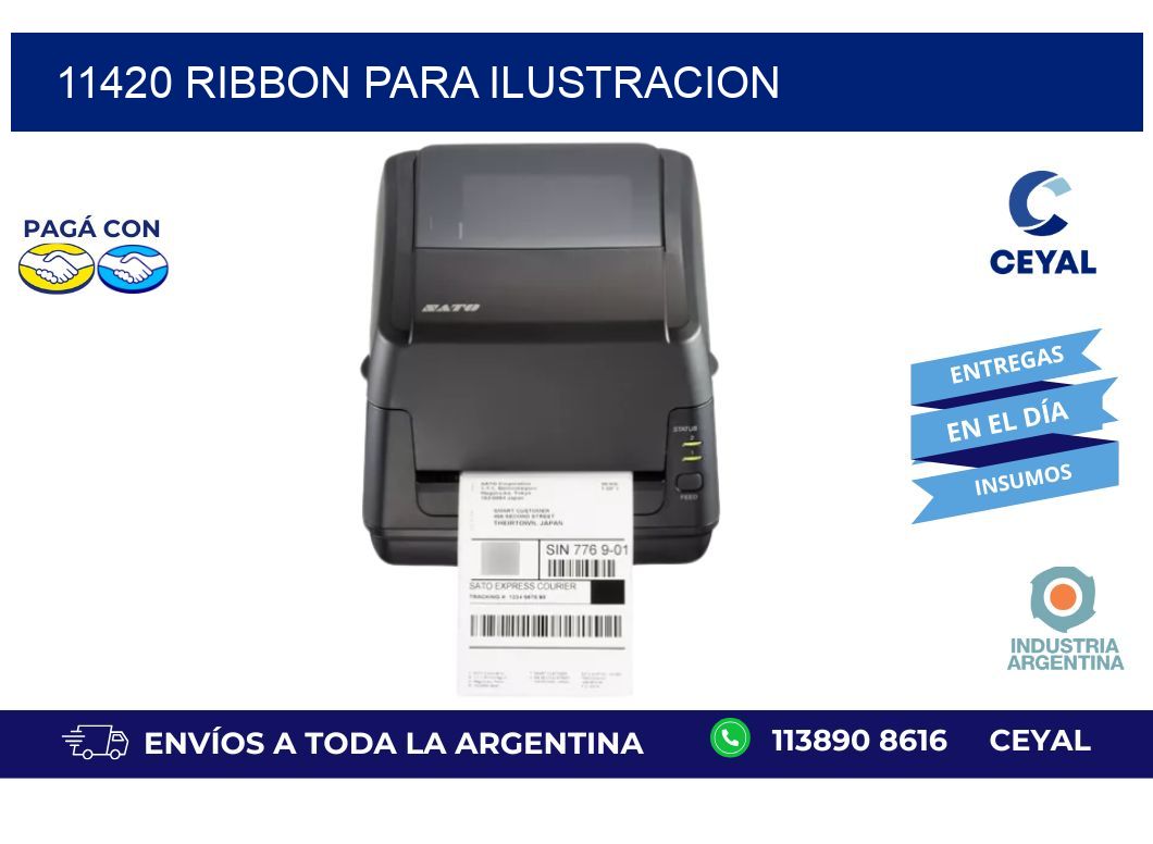 11420 ribbon para ilustracion