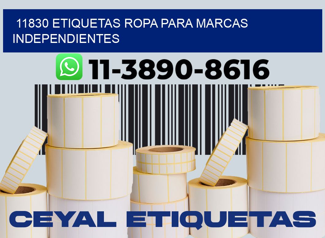 11830 Etiquetas ropa para marcas independientes