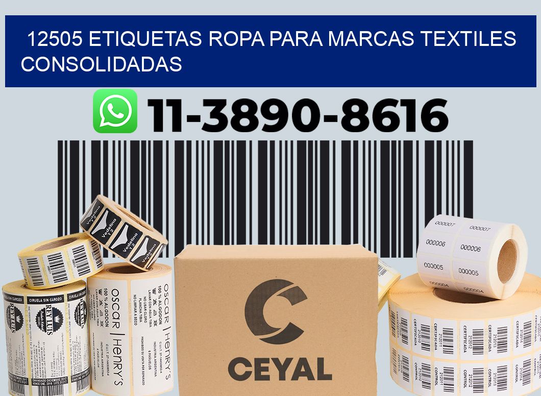 12505 Etiquetas ropa para marcas textiles consolidadas
