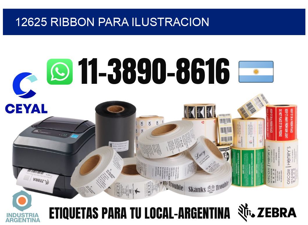 12625 ribbon para ilustracion