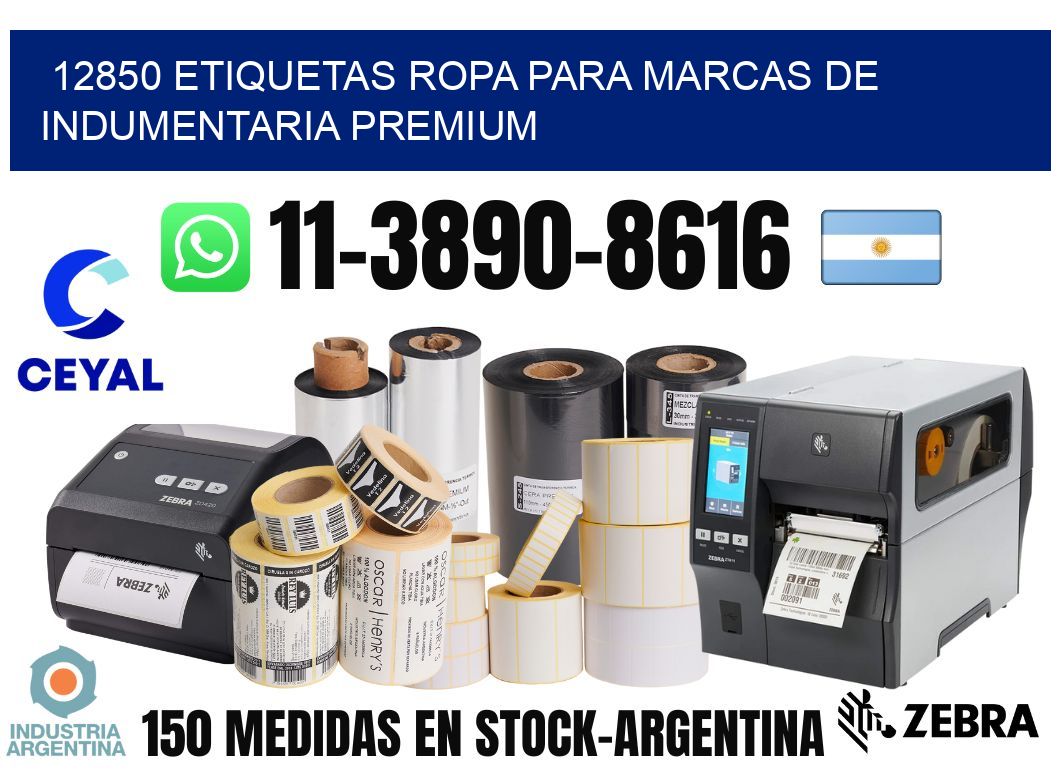 12850 Etiquetas ropa para marcas de indumentaria premium