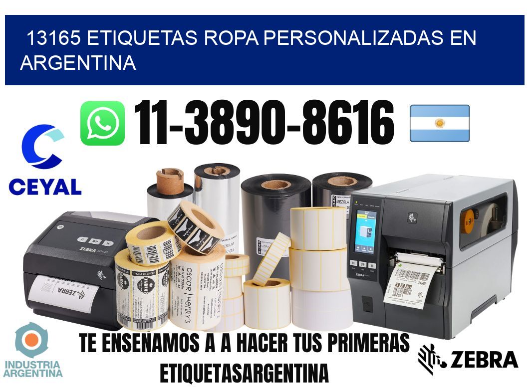 13165 Etiquetas ropa personalizadas en Argentina