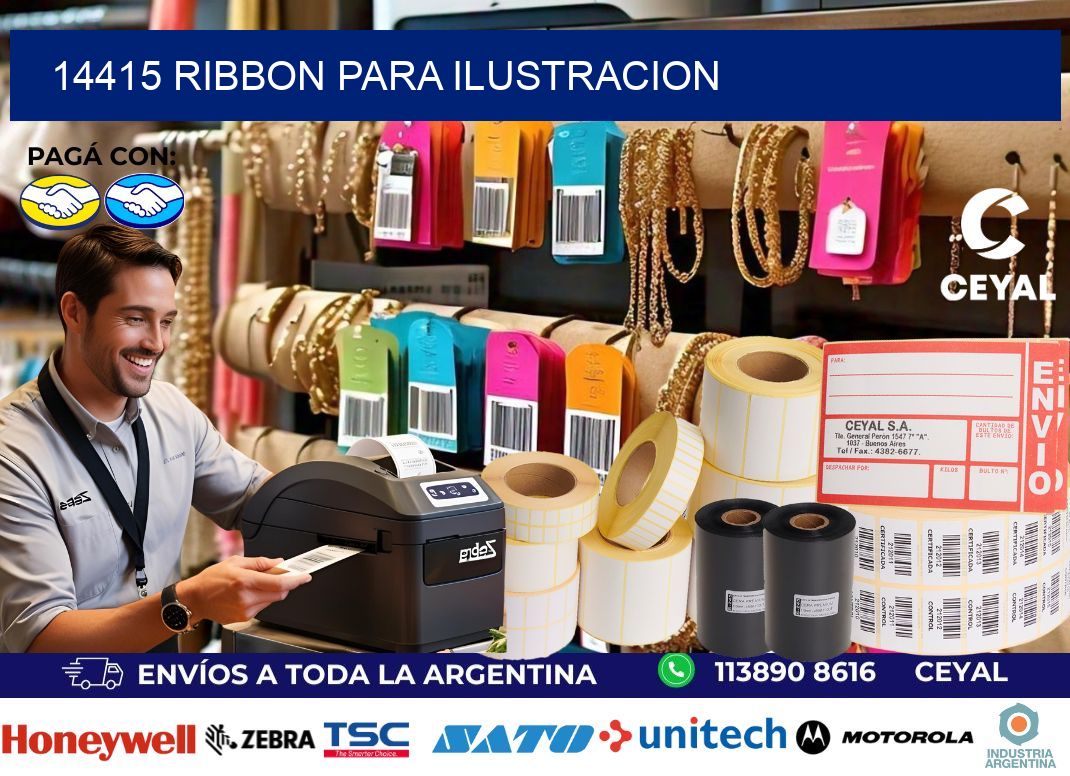 14415 ribbon para ilustracion
