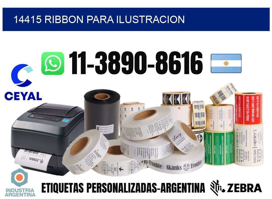 14415 ribbon para ilustracion