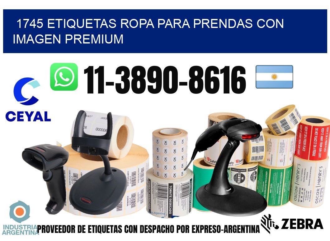 1745 Etiquetas ropa para prendas con imagen premium