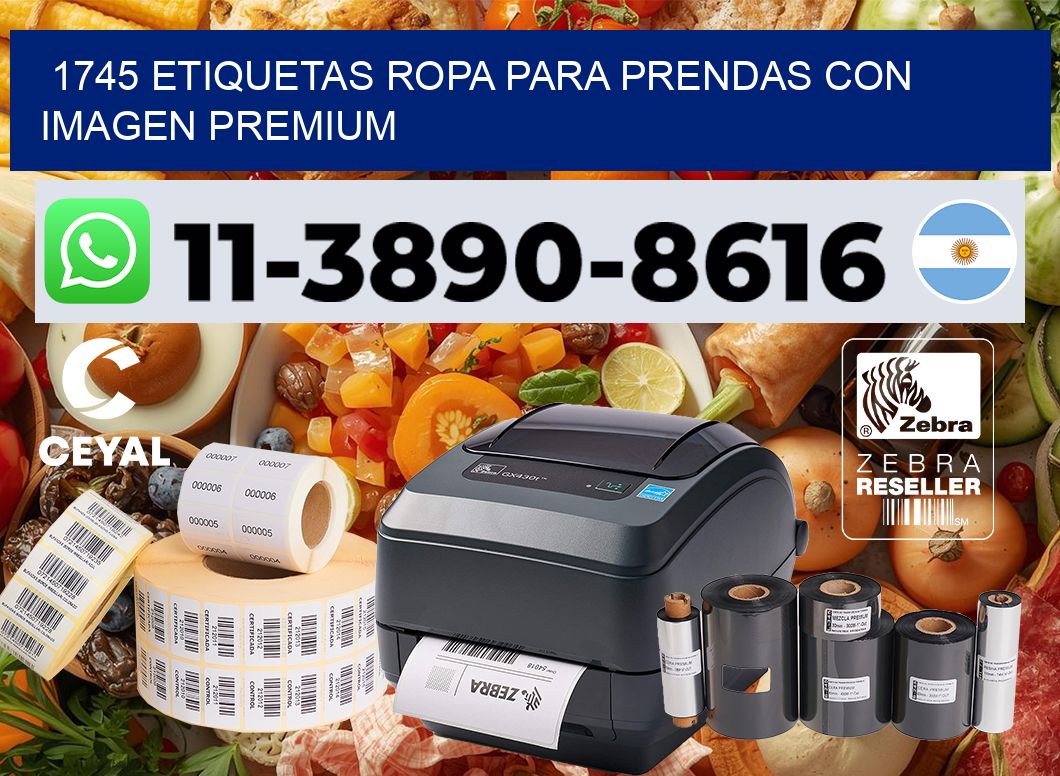 1745 Etiquetas ropa para prendas con imagen premium