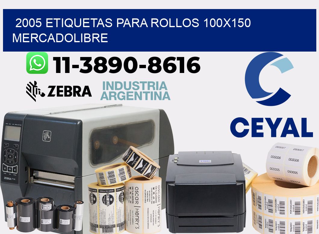 2005 etiquetas para rollos 100x150 mercadolibre