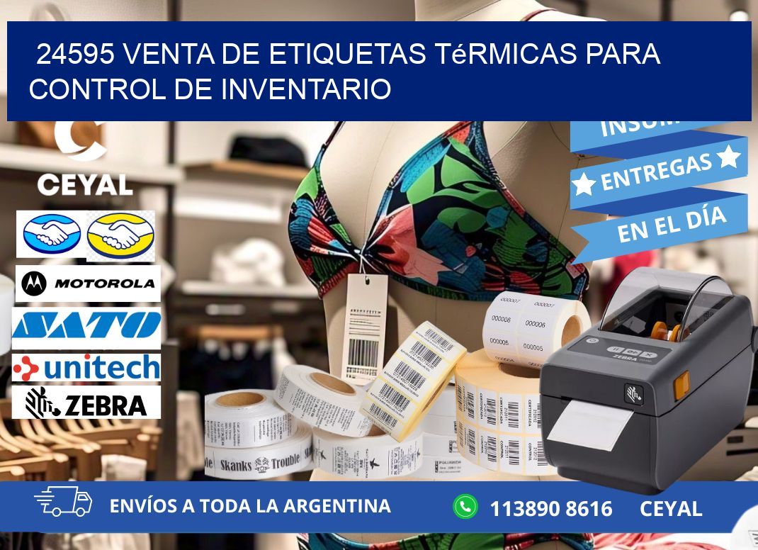 24595 venta de etiquetas térmicas para control de inventario