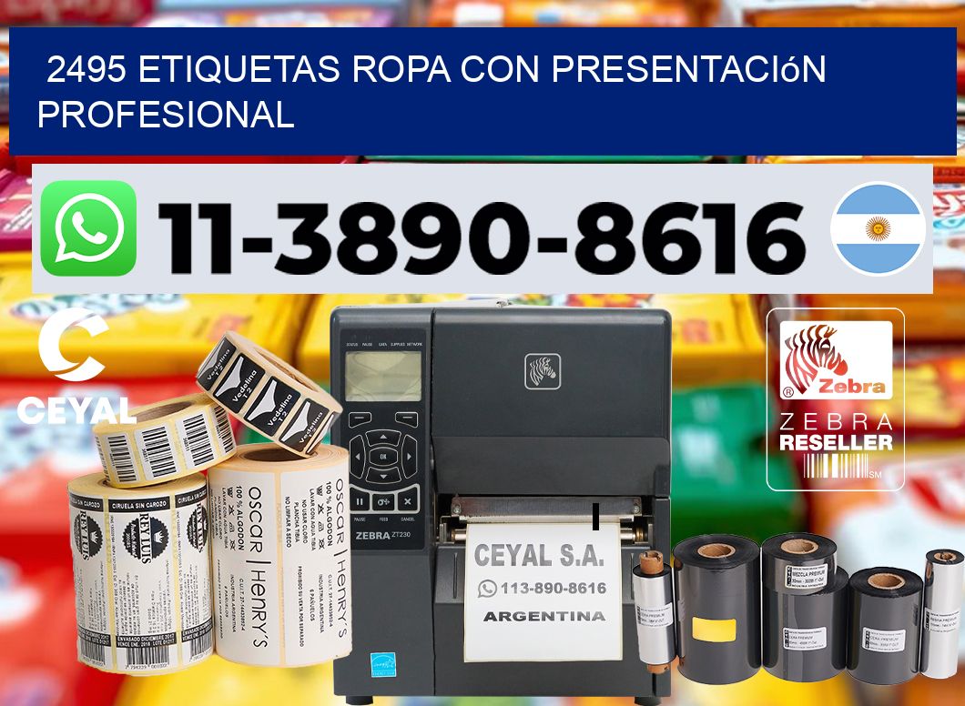 2495 Etiquetas ropa con presentación profesional