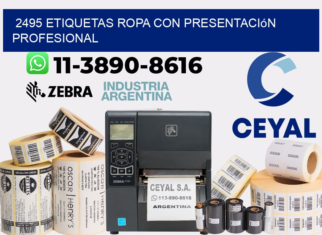2495 Etiquetas ropa con presentación profesional