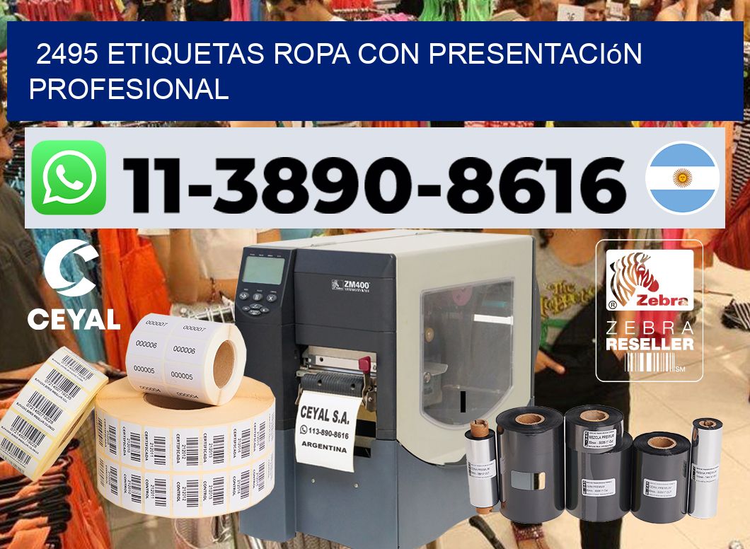 2495 Etiquetas ropa con presentación profesional
