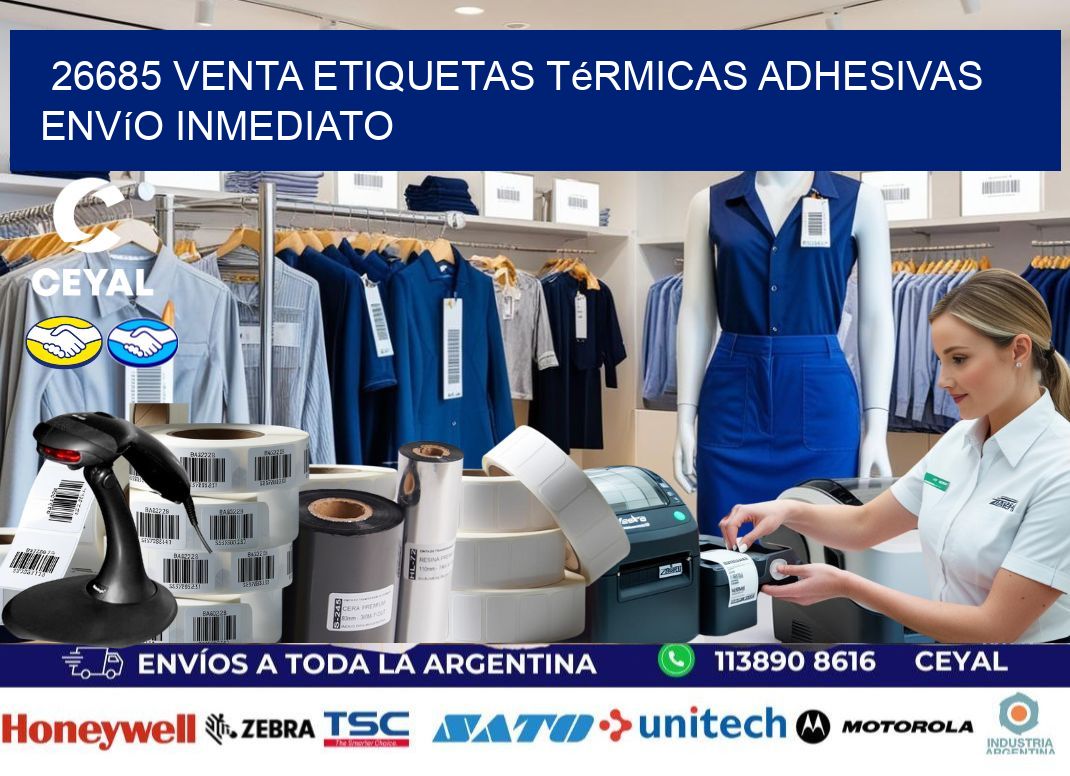 26685 venta etiquetas térmicas adhesivas envío inmediato