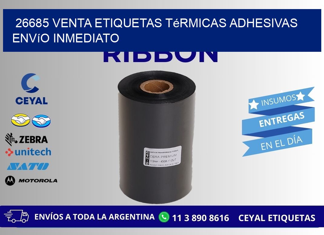 26685 venta etiquetas térmicas adhesivas envío inmediato