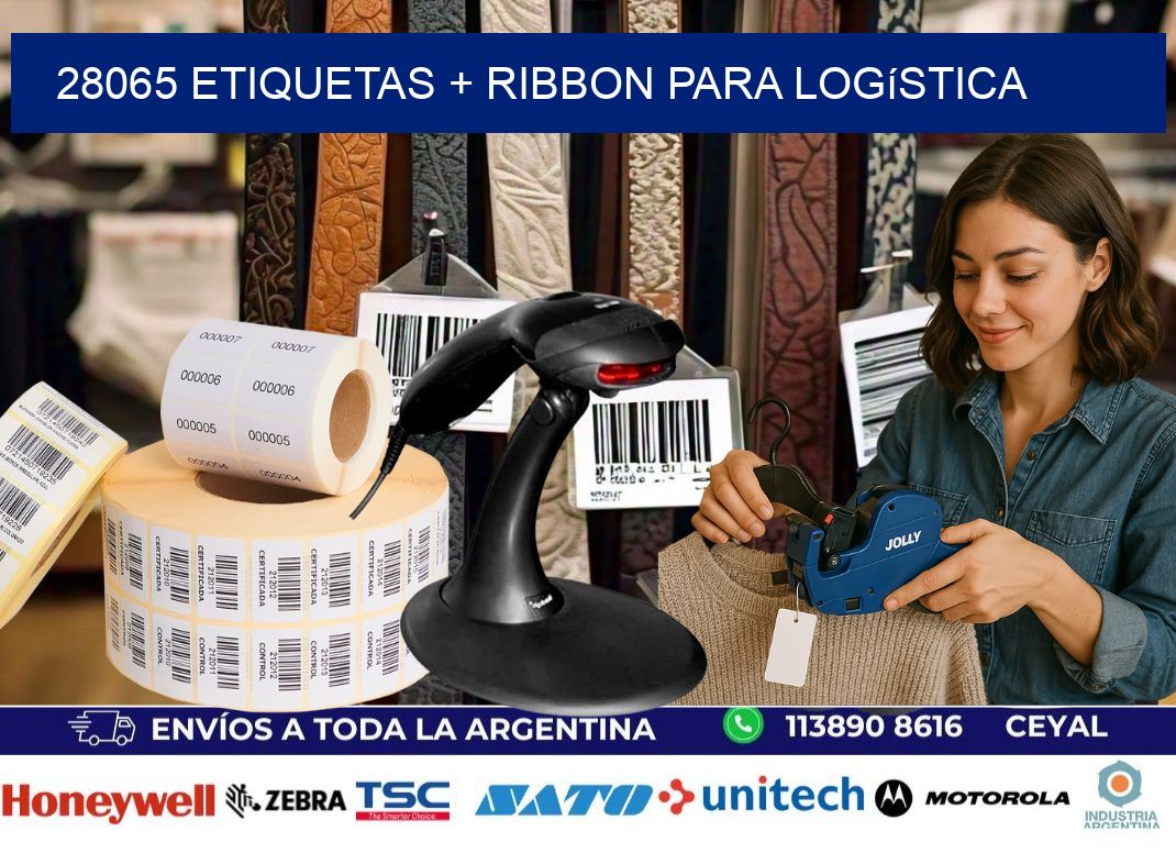 28065 etiquetas + ribbon para logística