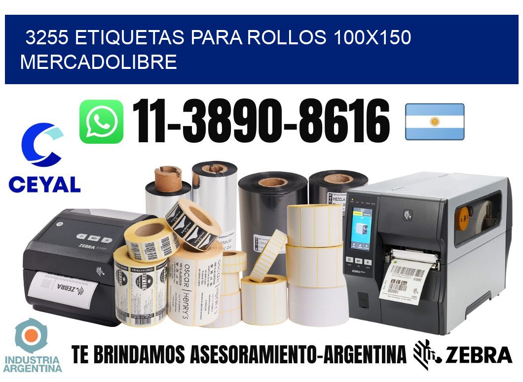 3255 etiquetas para rollos 100x150 mercadolibre