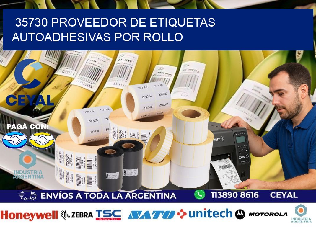 35730 proveedor de etiquetas autoadhesivas por rollo