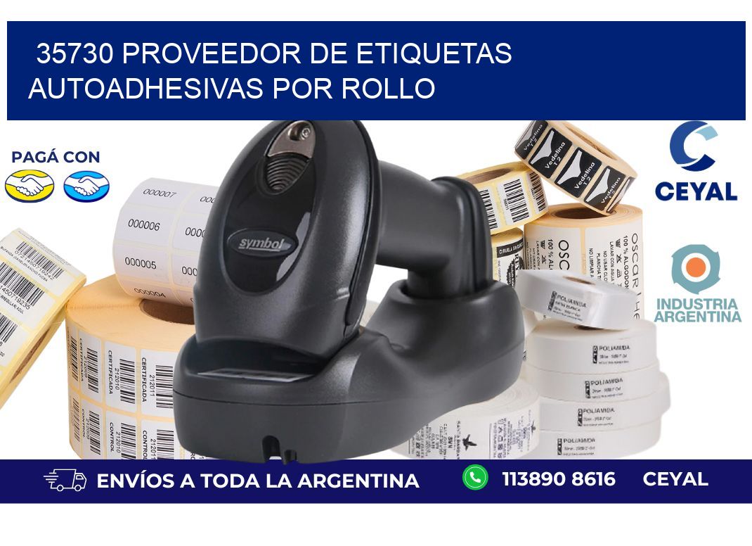 35730 proveedor de etiquetas autoadhesivas por rollo