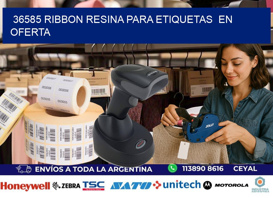36585 ribbon resina para etiquetas  en oferta
