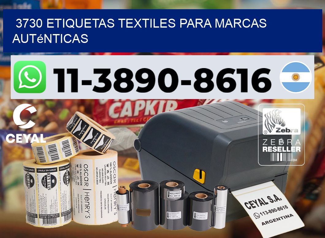3730 Etiquetas textiles para marcas auténticas