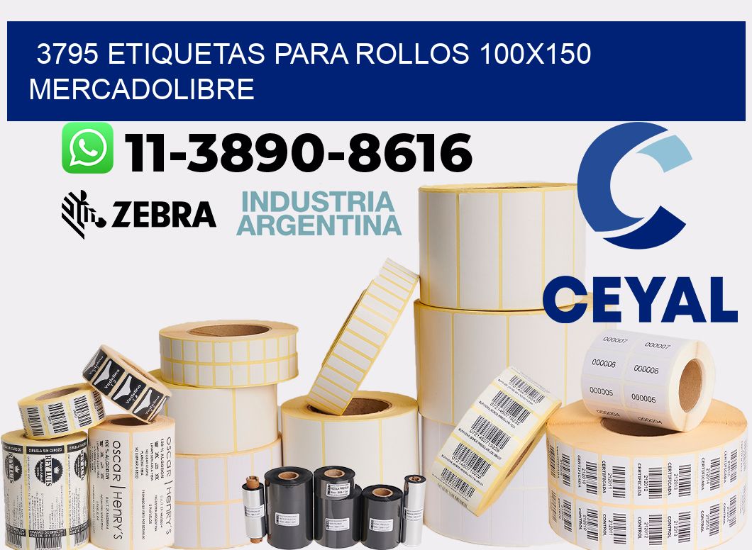 3795 etiquetas para rollos 100x150 mercadolibre