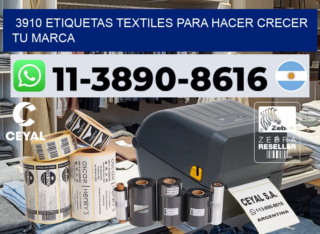 3910 Etiquetas textiles para hacer crecer tu marca
