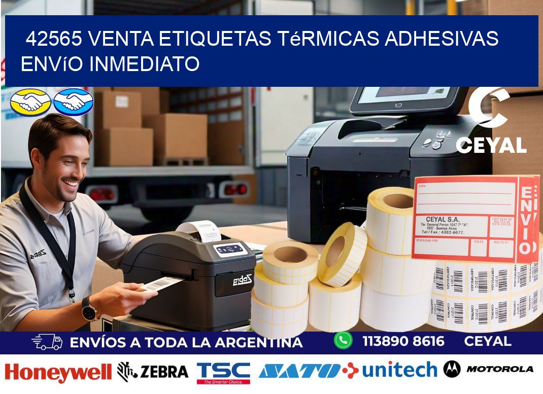 42565 venta etiquetas térmicas adhesivas envío inmediato