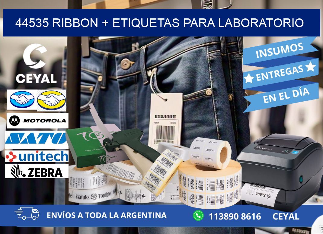 44535 ribbon + etiquetas para laboratorio