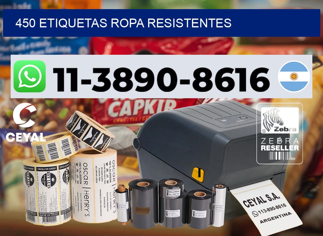 450 Etiquetas ropa resistentes
