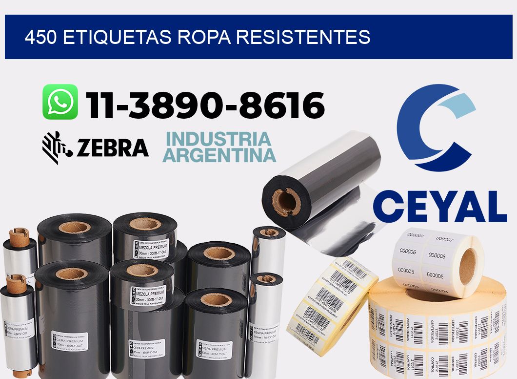 450 Etiquetas ropa resistentes