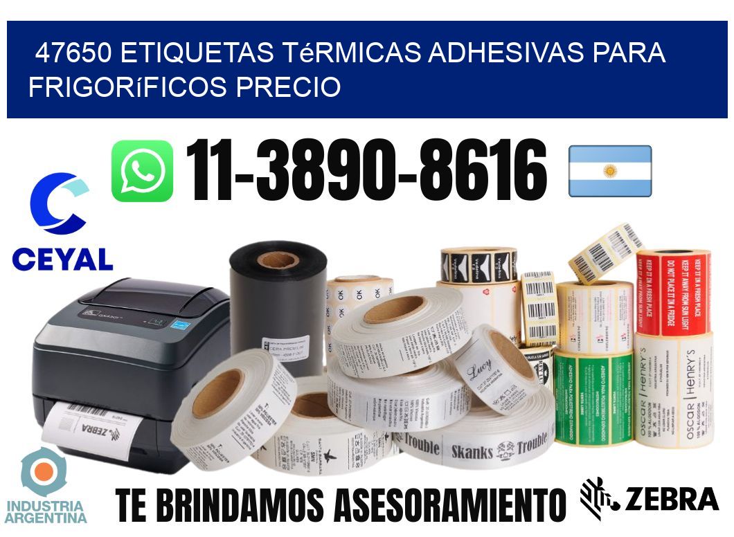 47650 etiquetas térmicas adhesivas para frigoríficos precio