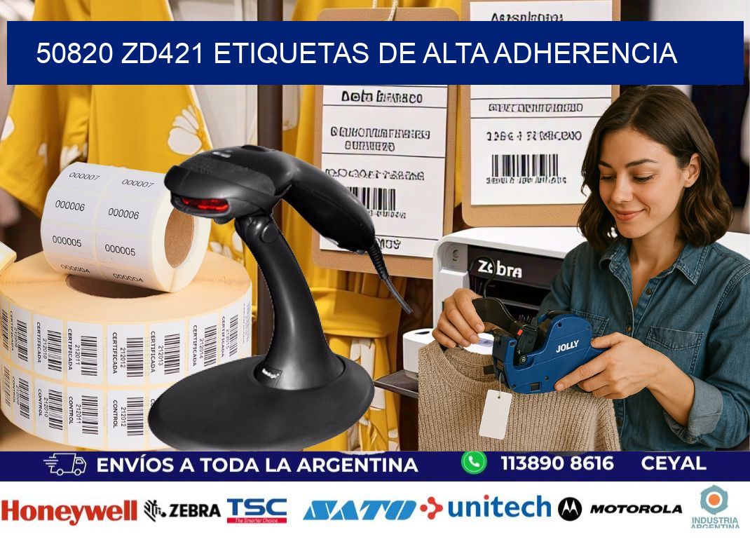 50820 zd421 etiquetas de alta adherencia