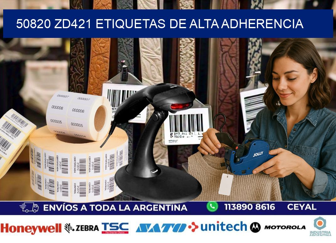 50820 zd421 etiquetas de alta adherencia