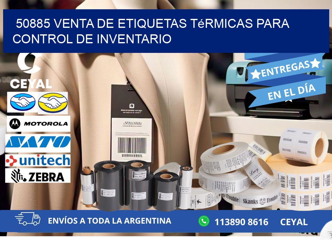 50885 venta de etiquetas térmicas para control de inventario