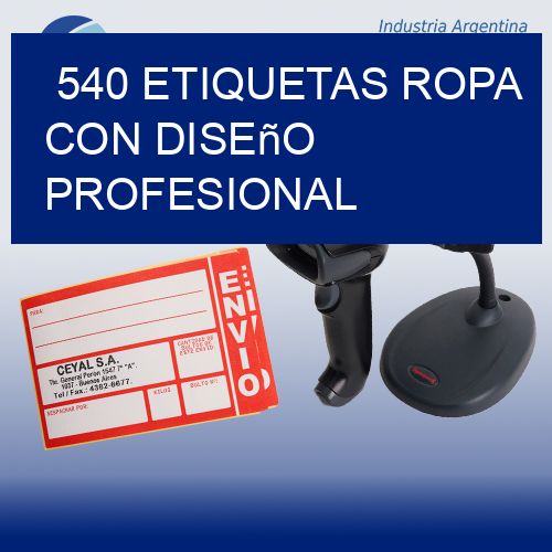 540 Etiquetas ropa con diseño profesional