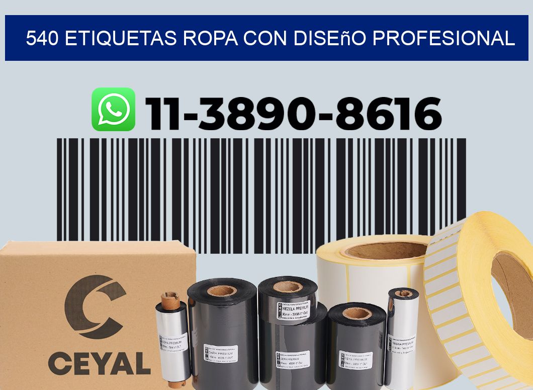 540 Etiquetas ropa con diseño profesional