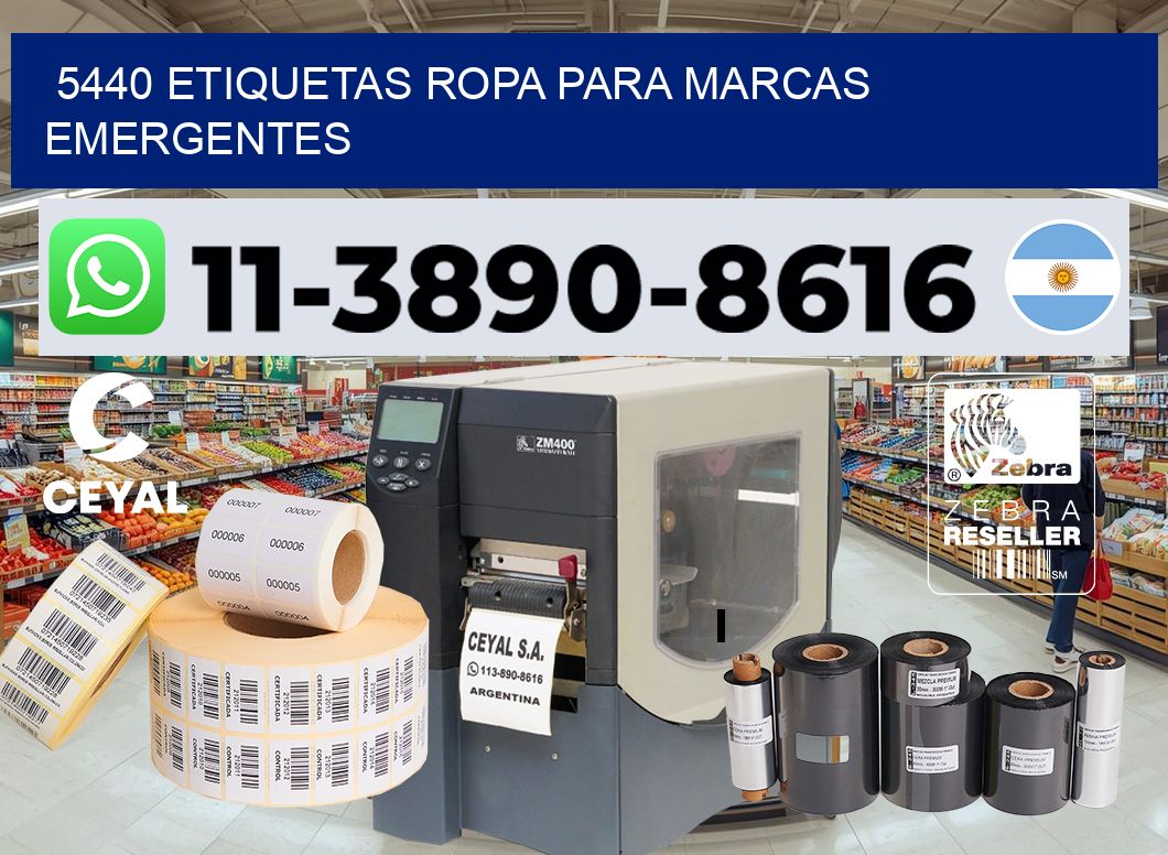 5440 Etiquetas ropa para marcas emergentes