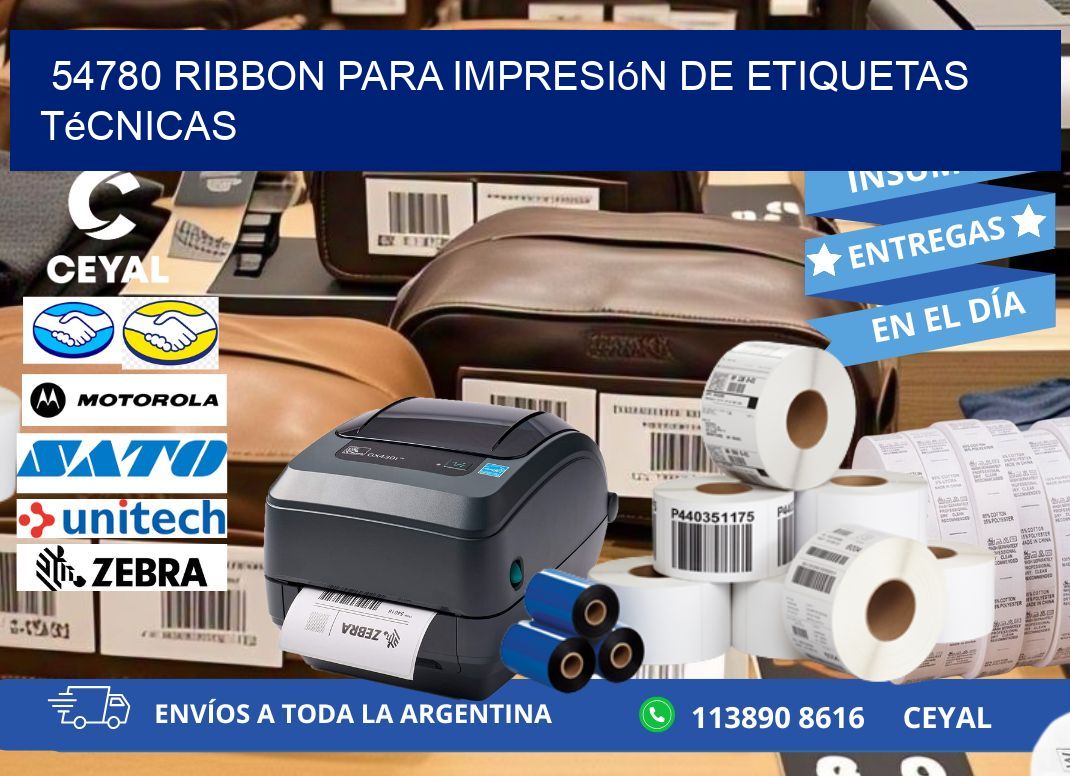 54780 ribbon para impresión de etiquetas técnicas