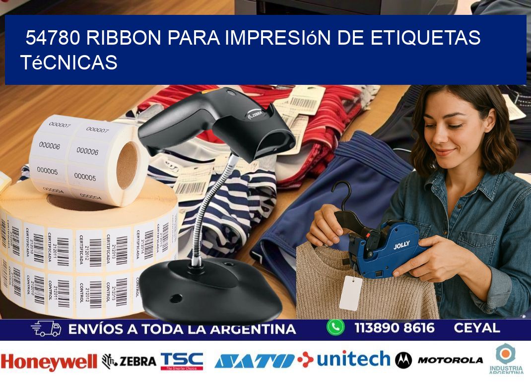 54780 ribbon para impresión de etiquetas técnicas