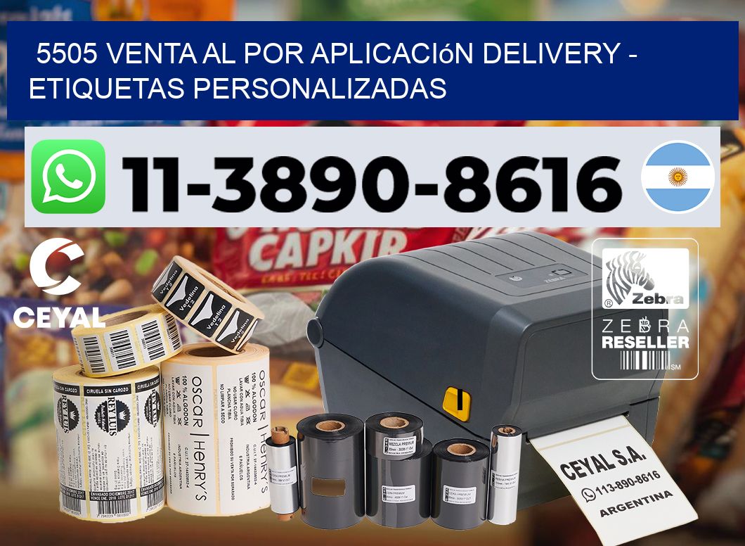 5505 Venta al Por Aplicación delivery – Etiquetas Personalizadas