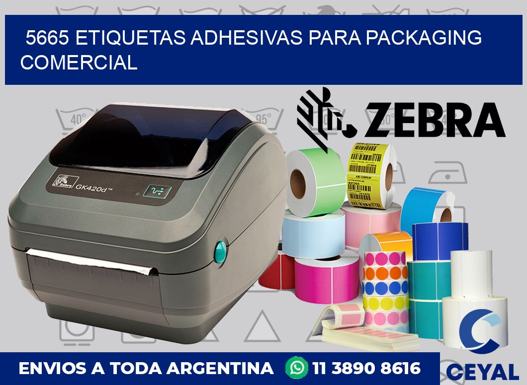 5665 Etiquetas adhesivas para packaging comercial