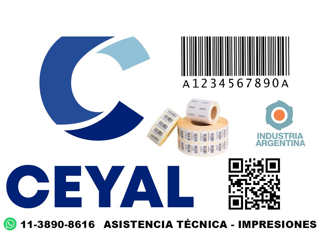 57675 etiquetas térmicas zt410 alta tracción