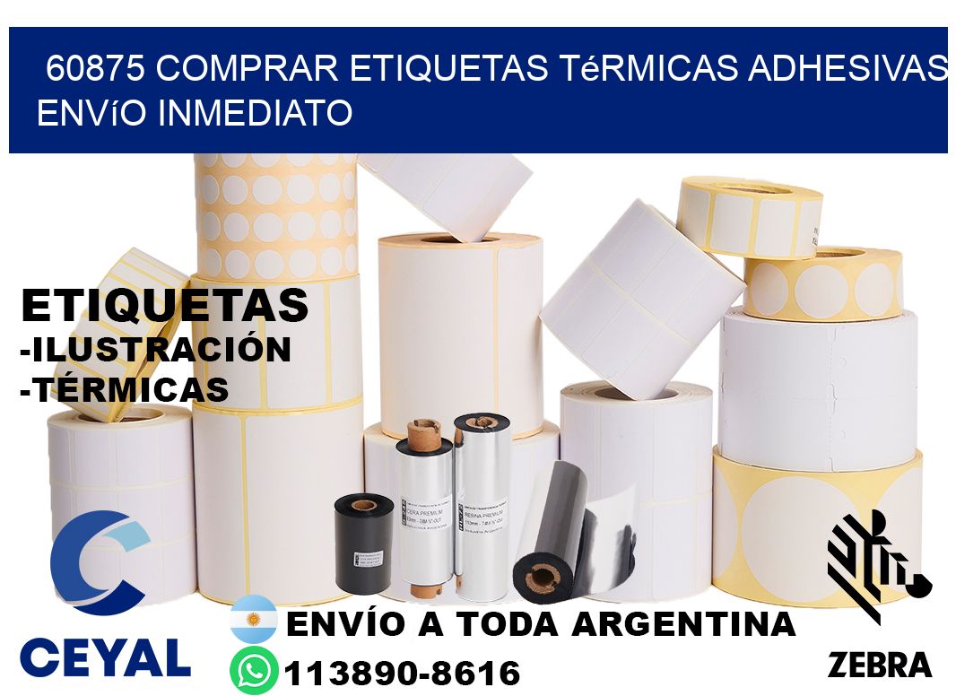 60875 comprar etiquetas térmicas adhesivas envío inmediato