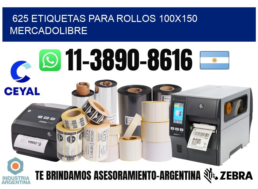 625 etiquetas para rollos 100x150 mercadolibre