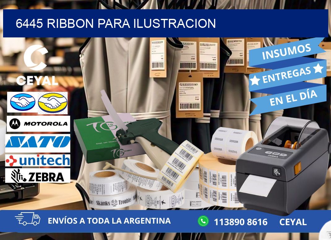 6445 ribbon para ilustracion