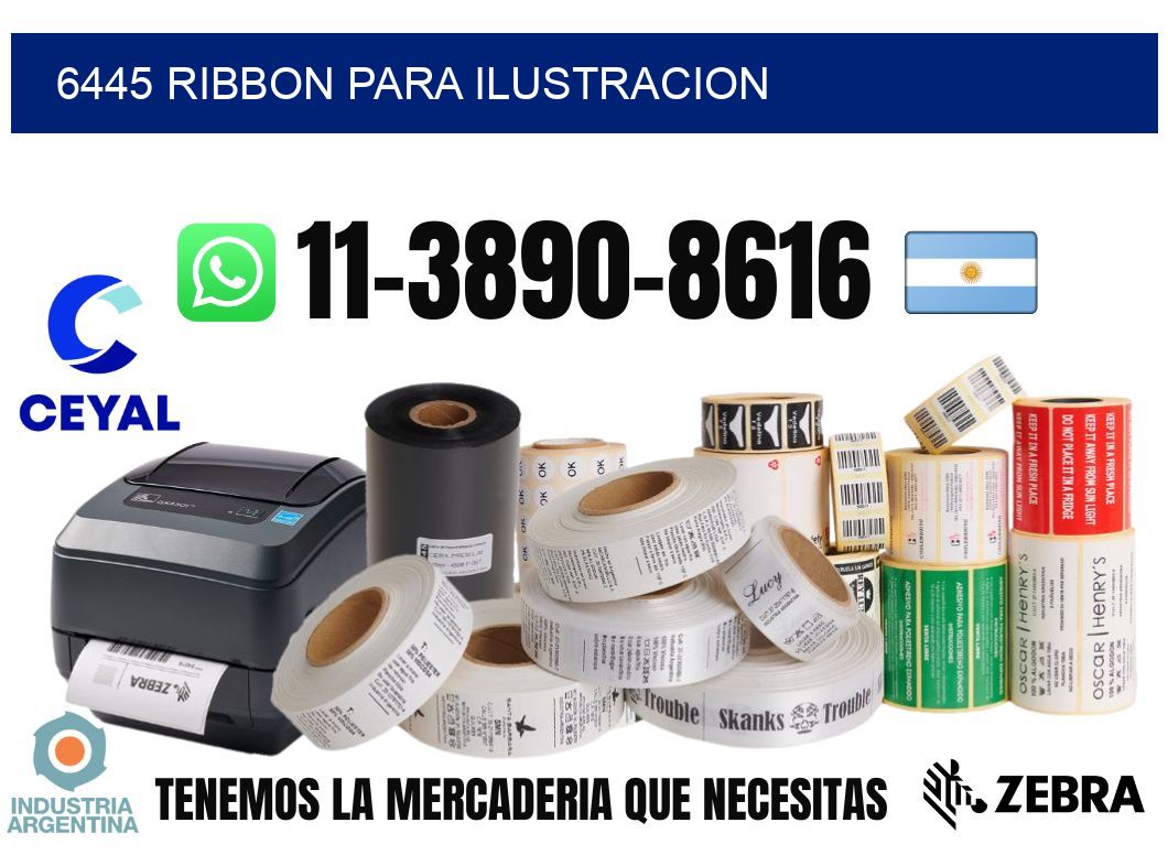 6445 ribbon para ilustracion