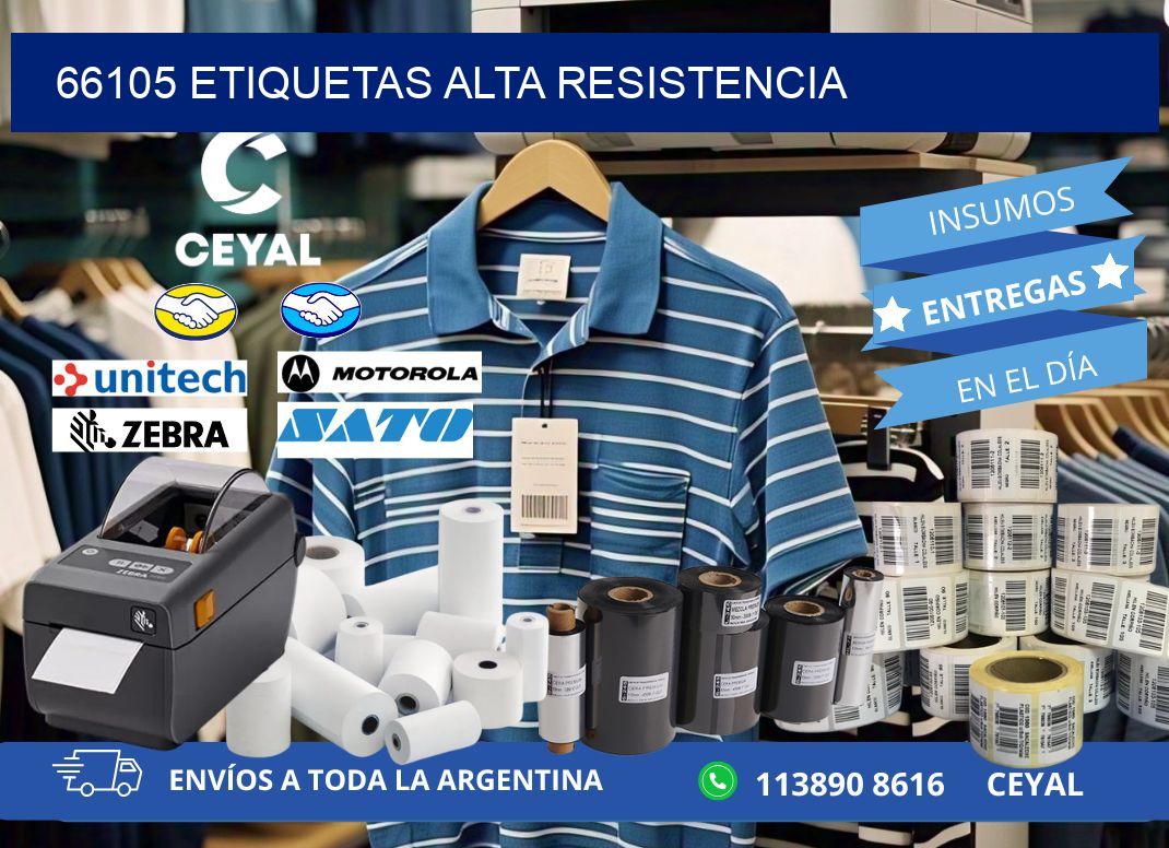 66105 etiquetas alta resistencia