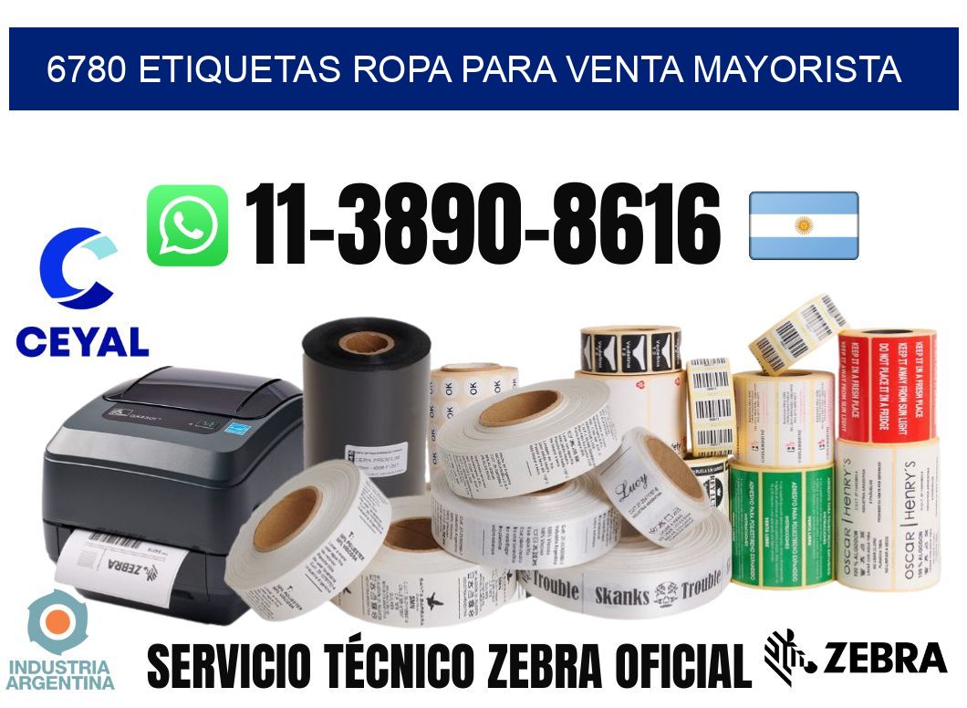 6780 Etiquetas ropa para venta mayorista