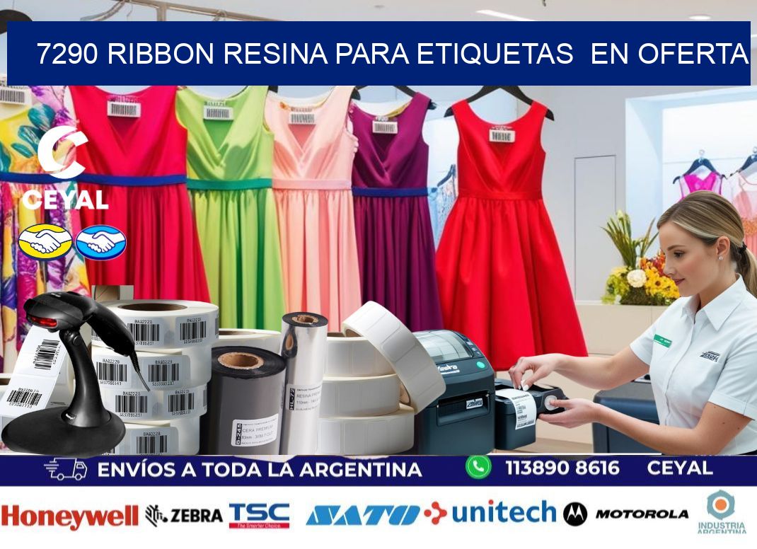 7290 ribbon resina para etiquetas  en oferta