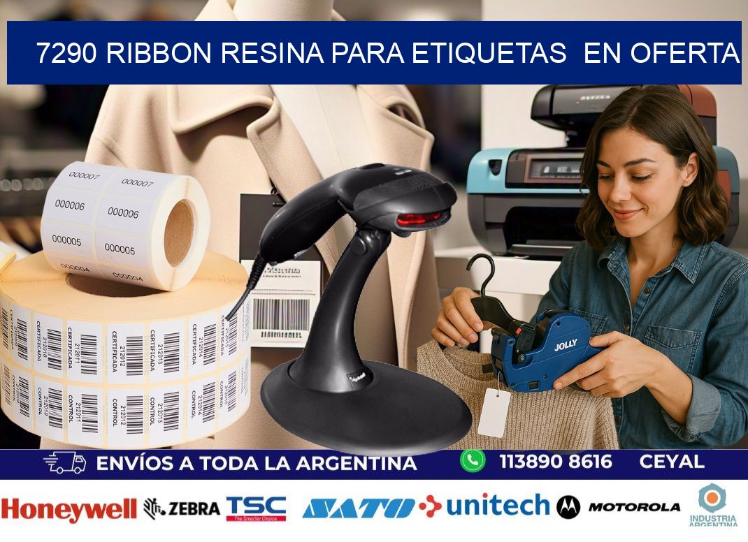 7290 ribbon resina para etiquetas  en oferta